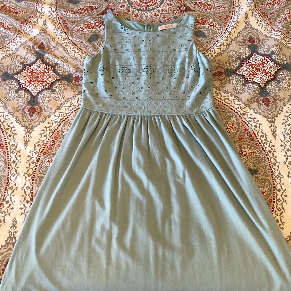 LOFT 0P eyelet sundress